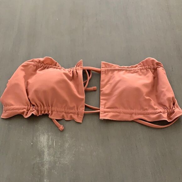 Mauve Strapless Swim Suite Top - Picture 1 of 1
